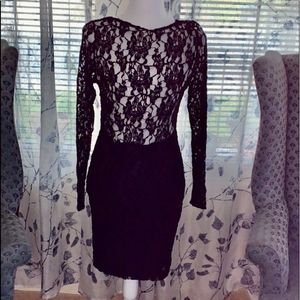 ALONDRA BLACK BRESS STRECH SZ L - Picture 2 of 8
